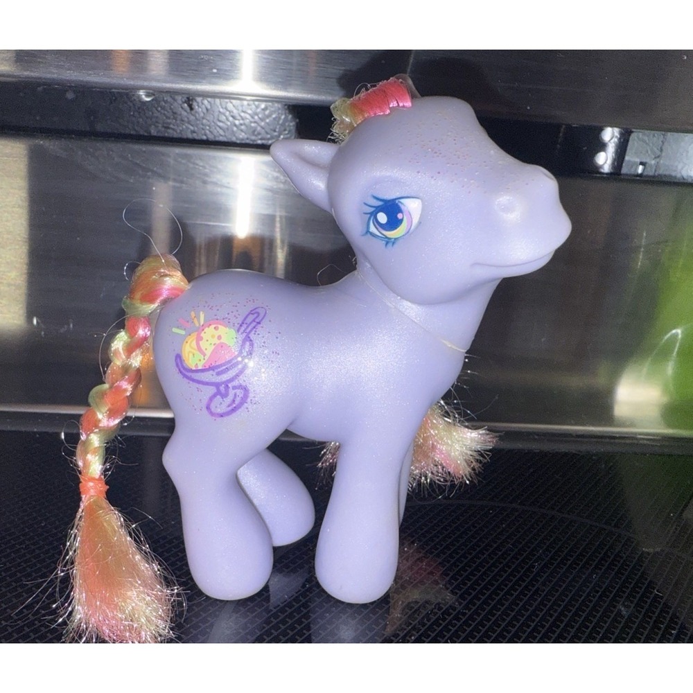 MY LITTLE PONY RAINBOW SWIRL SPARKLE GLITTER FRIENDSHIP BALL Sherbet 2004 G3 L12